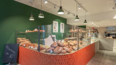 Bakkerijverlichting: Kleine gouden steentjes.