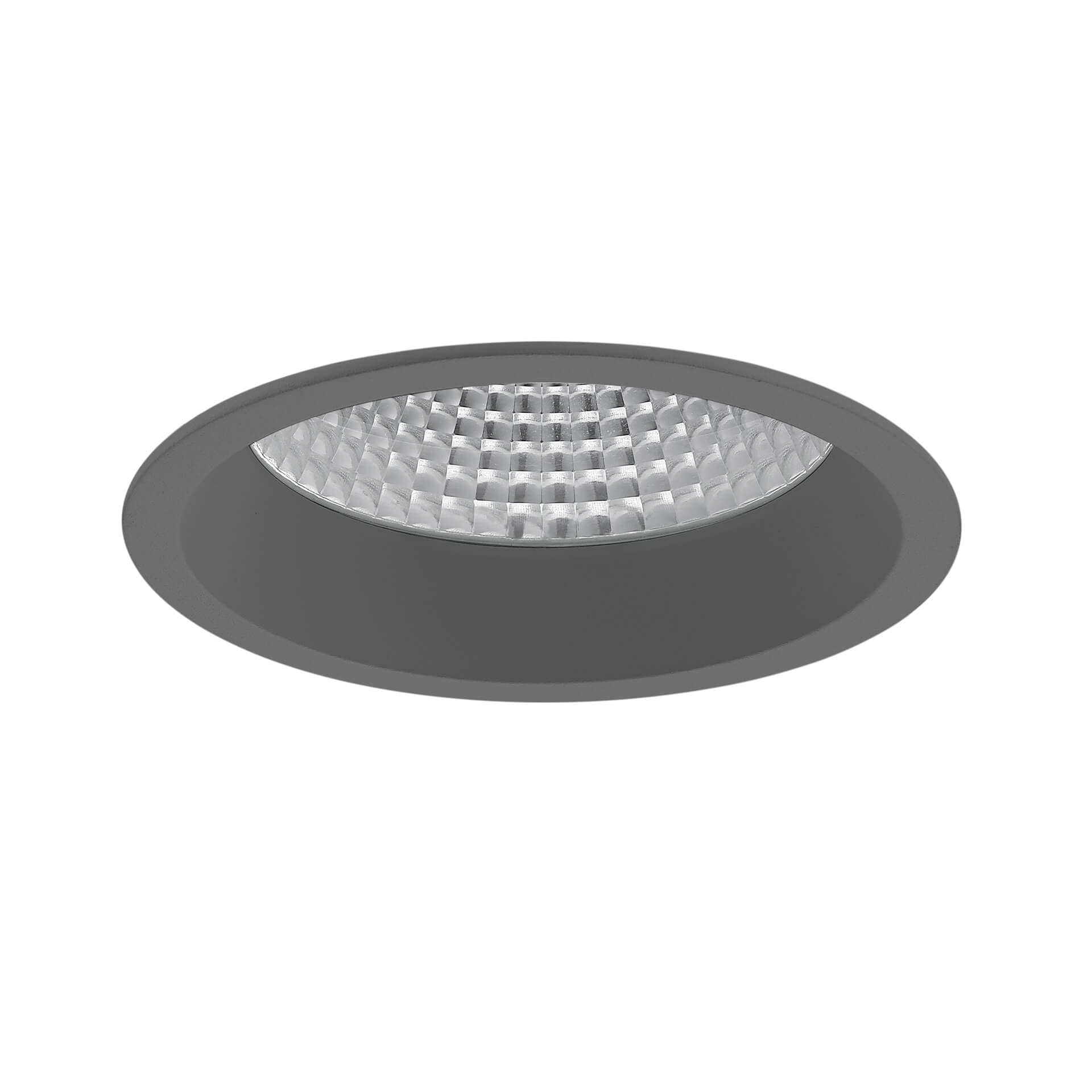 Grey version of the Baldr L recessed downlight luminaire by Light4U.
