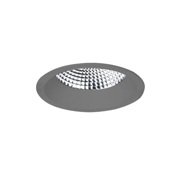 Grey version of the Baldr S recessed downlight luminaire by Light4U.