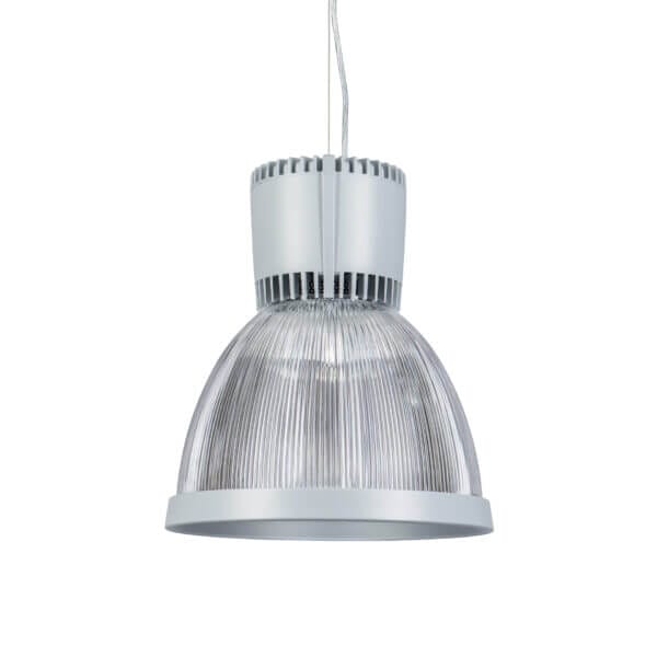 Grey clear version of the Bryan Pendant suspended luminaire by Light4U.