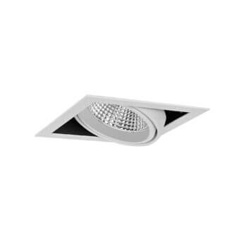 White version of the Cardan S One HE downlight luminaire by Light4U.
