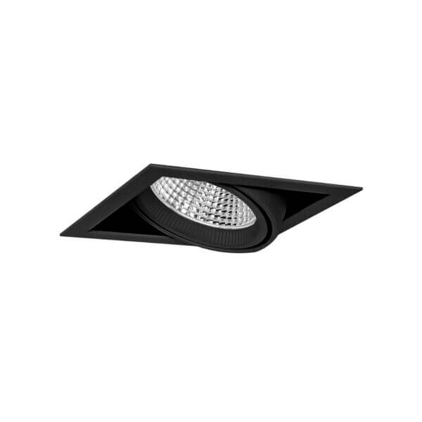 Black version of the Cardan S One downlight luminaire by Light4U.