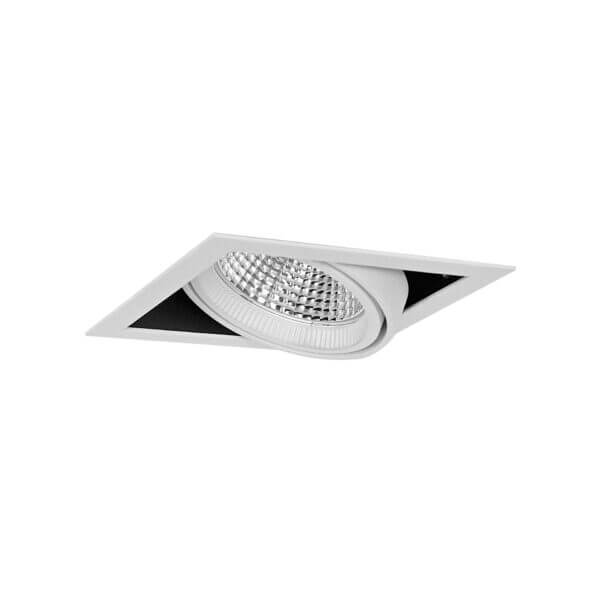 White version of the Cardan S One downlight luminaire by Light4U.
