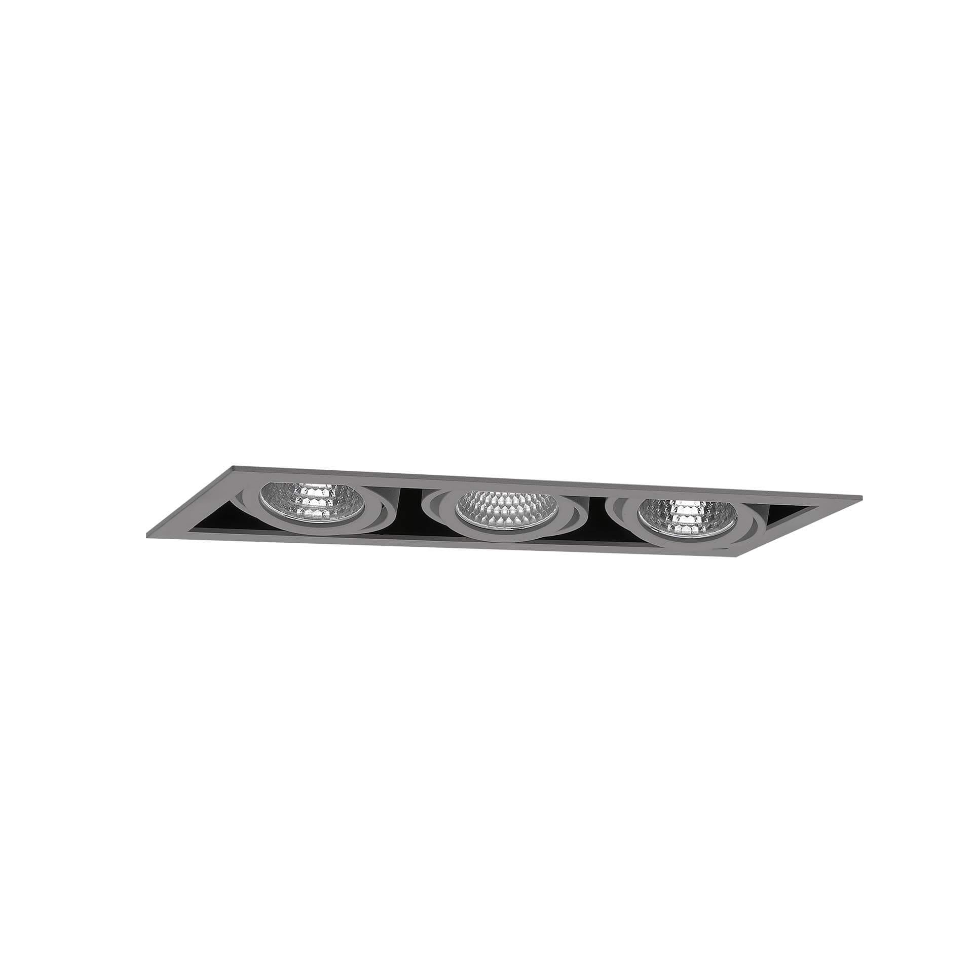 Grey version of the Cardan XS Three HE downlight luminaire by Light4U.