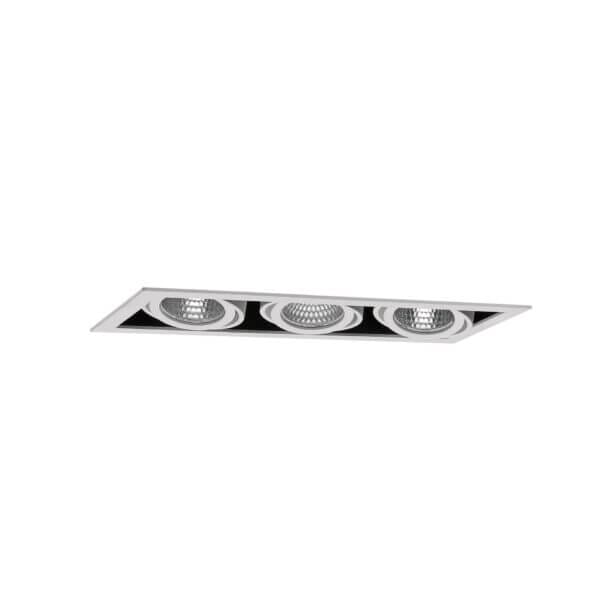 White version of the Cardan XS Three HE downlight luminaire by Light4U.