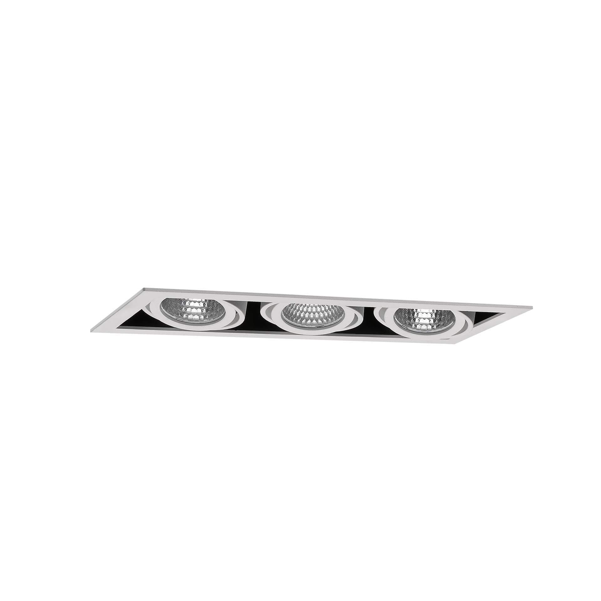 White version of the Cardan XS Three HE downlight luminaire by Light4U.