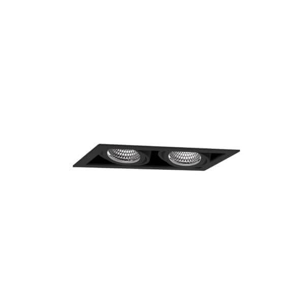 Black version of the Cardan XS Two HE downlight luminaire by Light4U.