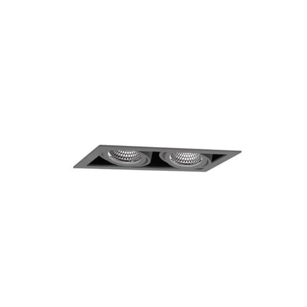 Grey version of the Cardan XS Two HE downlight luminaire by Light4U.