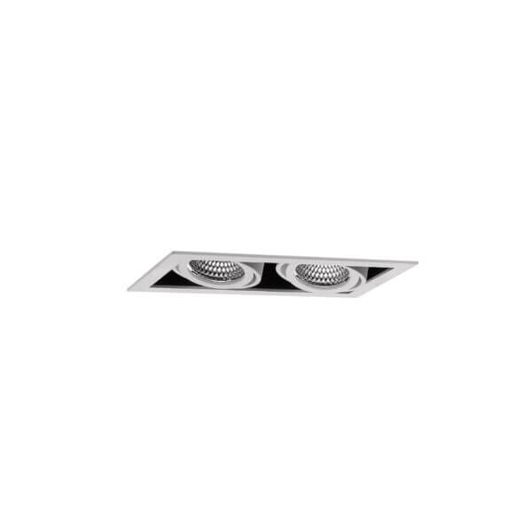 White version of the Cardan XS Two HE downlight luminaire by Light4U.