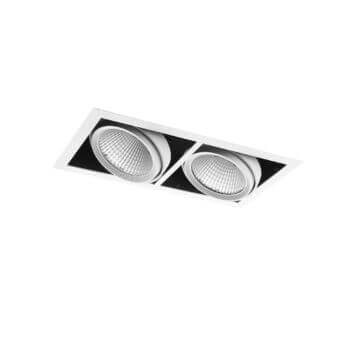 White version of the Cardan L Two downlight luminaire by Light4U.