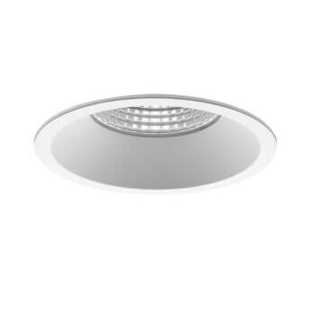 White version of the Cimbri HE downlight luminaire by Light4U.