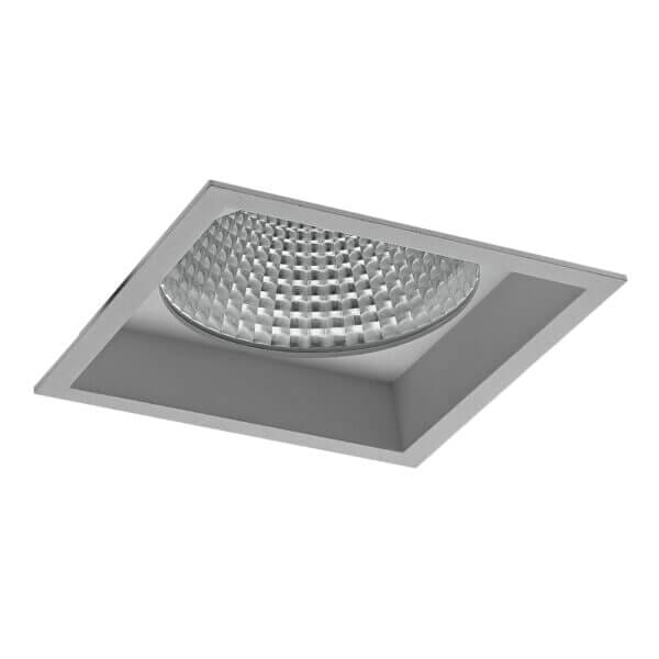 Grey version of the Fenrir L recessed fixed square luminaire by Light4U.