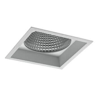 White version of the Fenrir L recessed fixed square luminaire by Light4U.