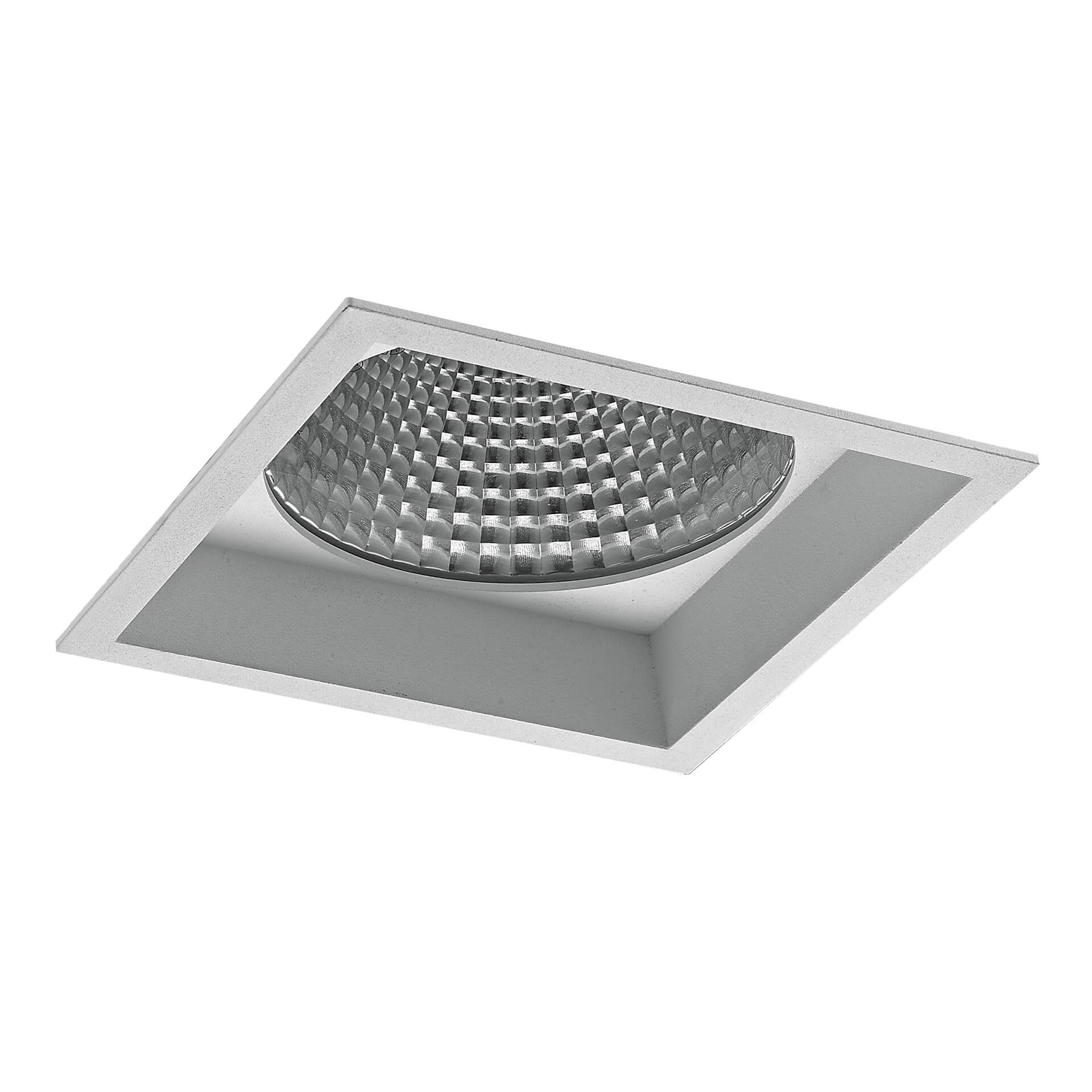 White version of the Fenrir L recessed fixed square luminaire by Light4U.