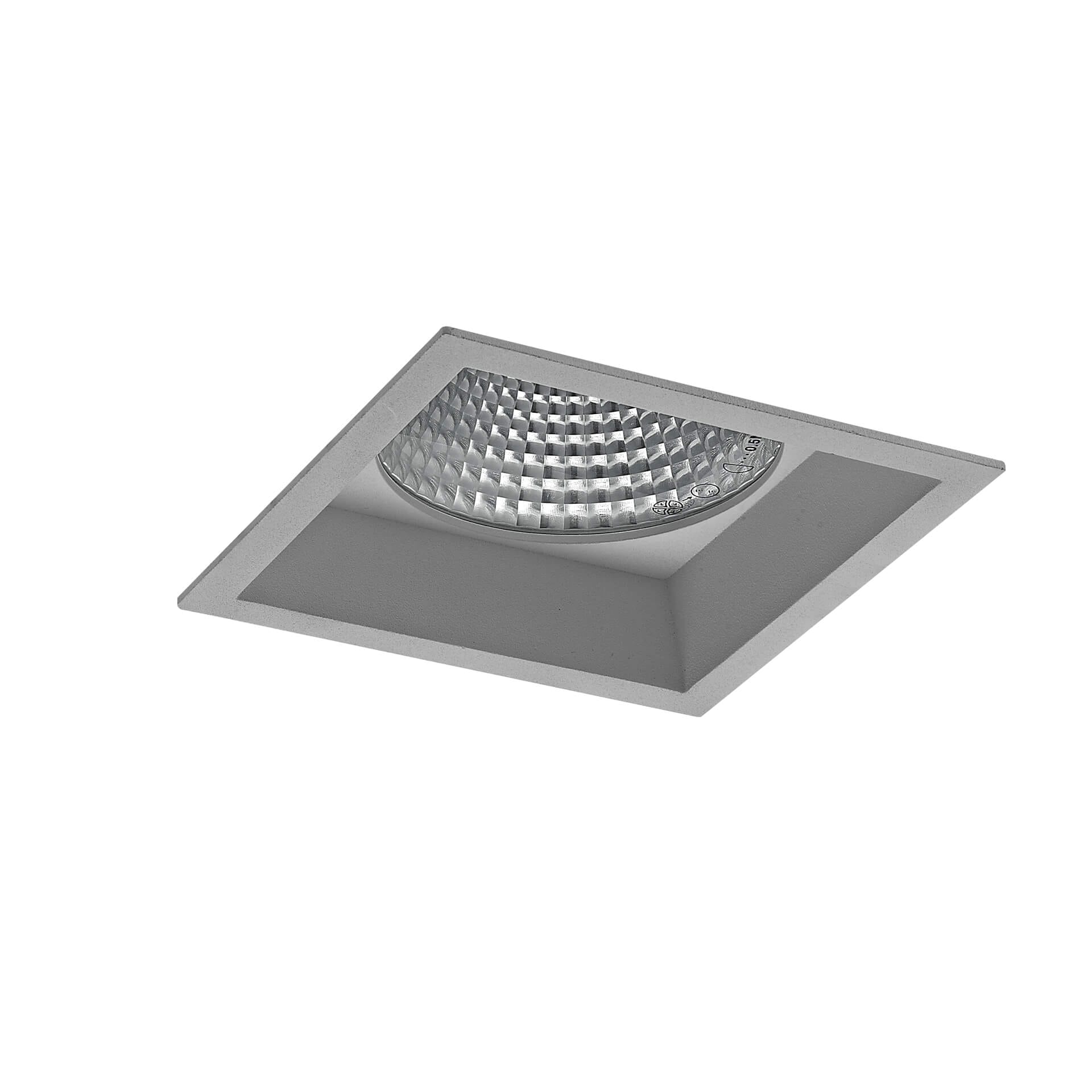 Grey version of the Fenrir S recessed fixed square luminaire by Light4U.