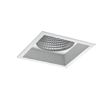 White version of the Fenrir S recessed fixed square luminaire by Light4U.