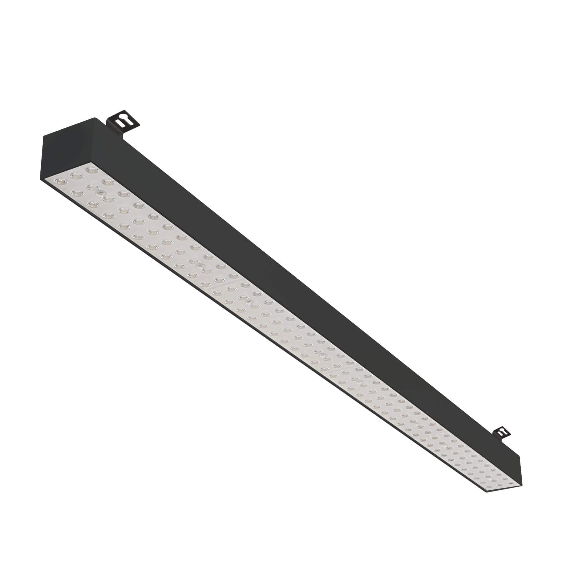 Black version of the Forsite 1150 SM linear surface-mounted luminaire by Light4U.