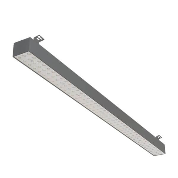 Grey version of the Forsite 1150 SM linear surface-mounted luminaire by Light4U.