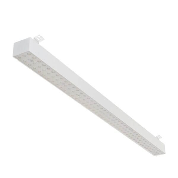 White version of the Forsite 1150 SM linear surface-mounted luminaire by Light4U.