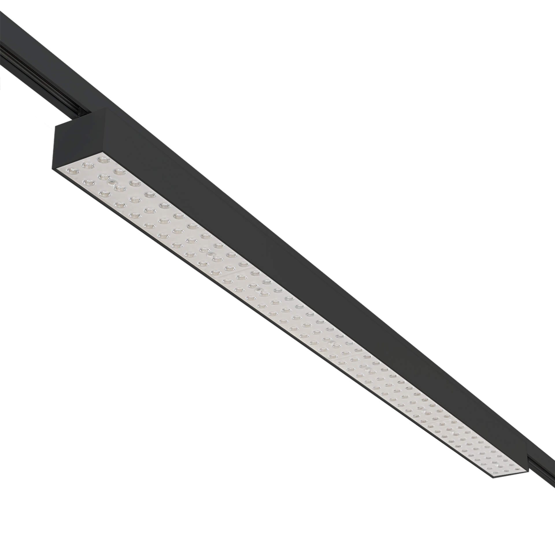 Black version of the Forsite 1150 TR linear track luminaire by Light4U.