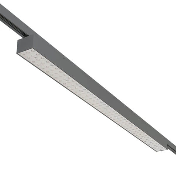 Grey version of the Forsite 1150 TR linear track luminaire by Light4U.