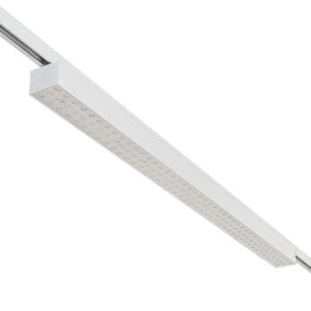 White version of the Forsite 1150 TR linear track luminaire by Light4U.