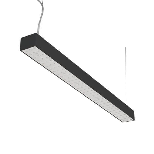 Forsite_865_PE_black Black version of the Forsite 865 PE linear suspended luminaire by Light4U.