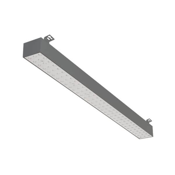 Grey version of the Forsite 865 SM linear surface-mounted luminaire by Light4U.