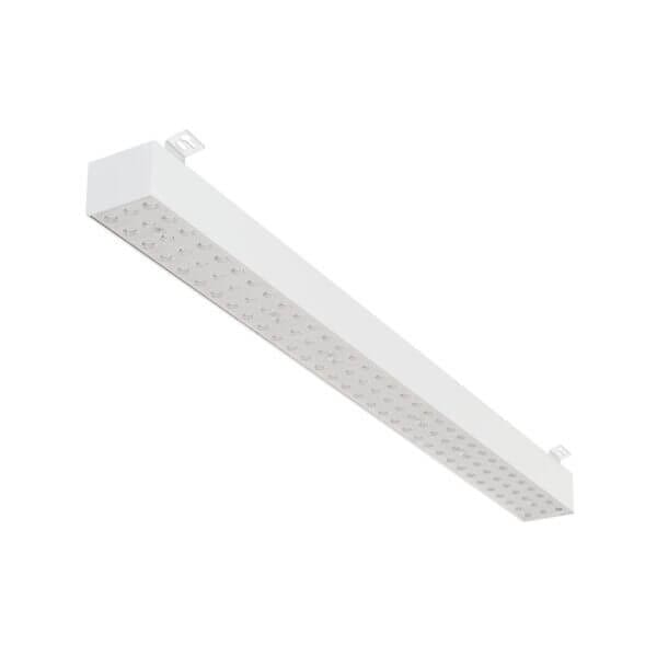 White version of the Forsite 865 SM linear surface-mounted luminaire by Light4U.