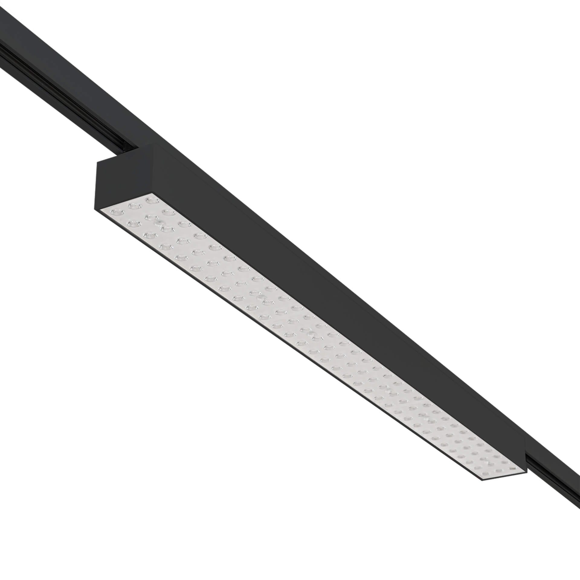 Black version of the Forsite 865 TR linear track luminaire by Light4U.