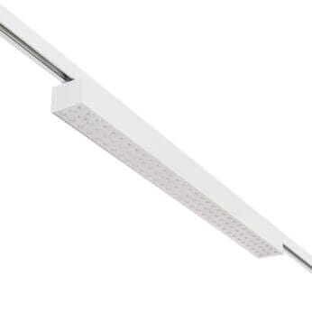 White version of the Forsite 865 TR linear track luminaire by Light4U.