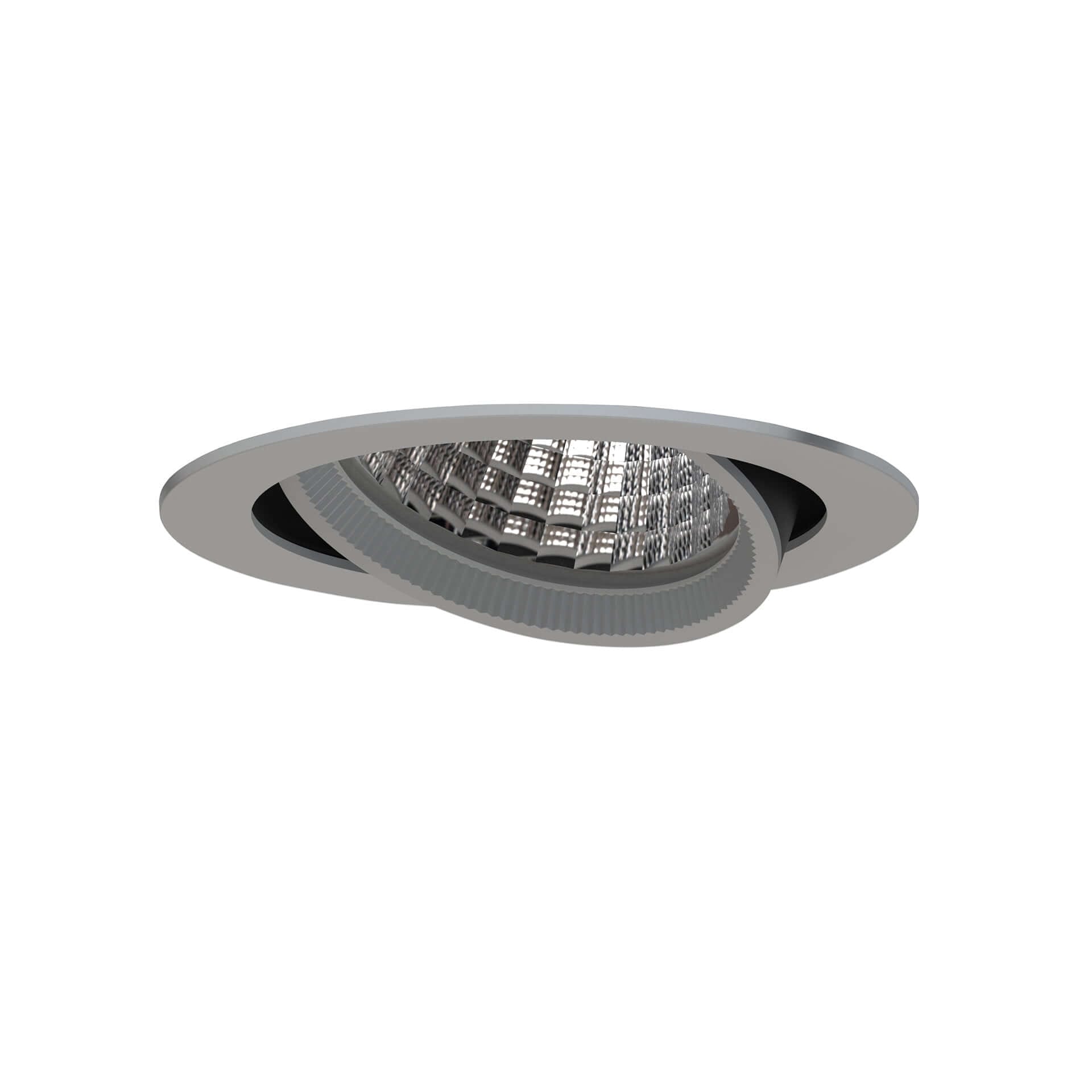 Grey version of the Fulla L recessed adjustable luminaire by Light4U.