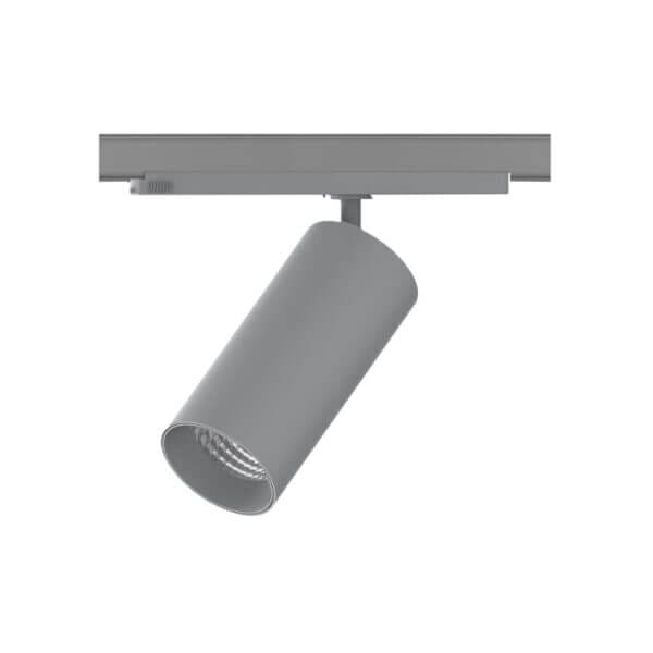 Grey version of the Huginn R track luminaire.
