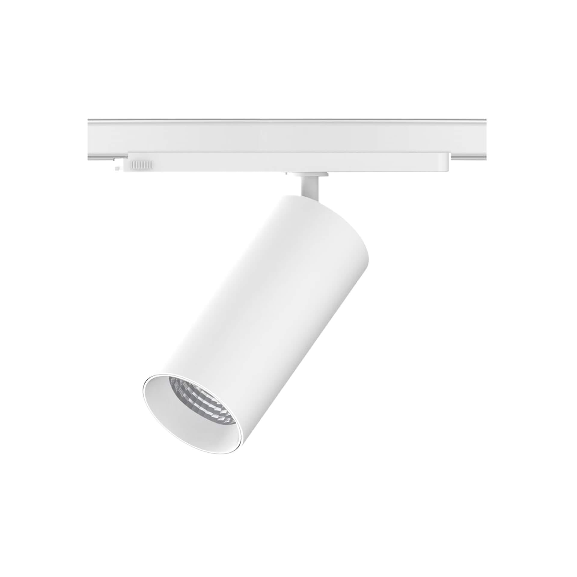 White version of the Huginn R track luminaire.