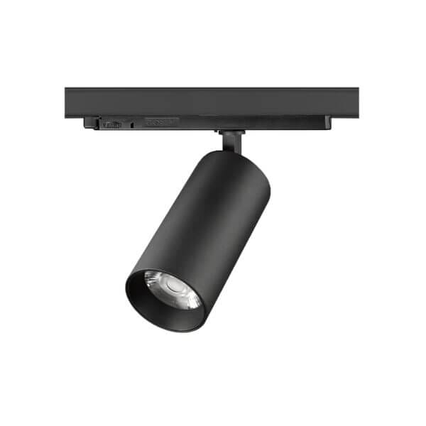 Black version of the Huginn L track luminaire.