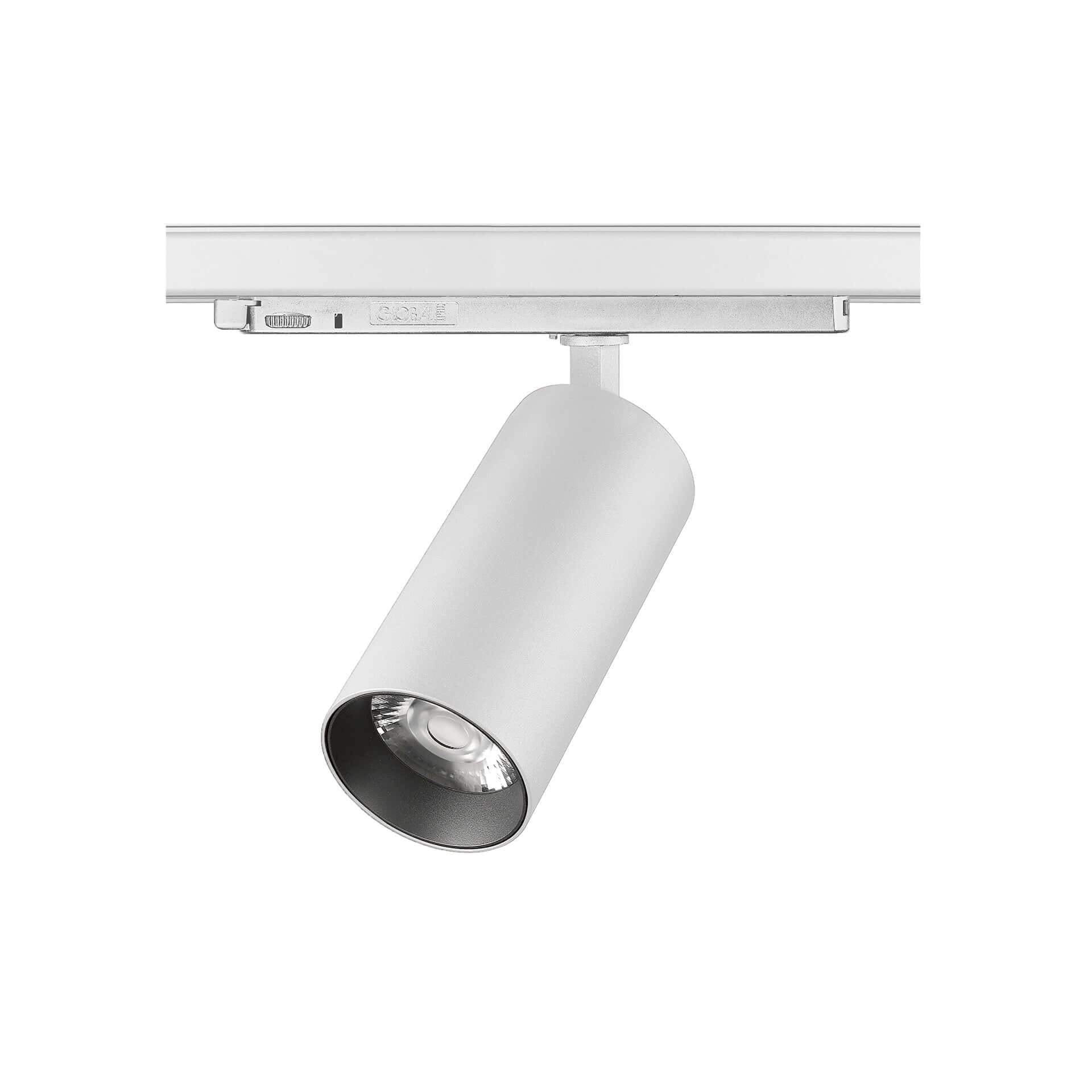 White version of the Huginn L track luminaire.