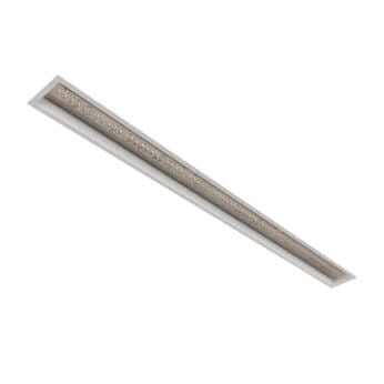 White version of the Irmin 1150 REC HE liniar recessed luminaire by Light4U.