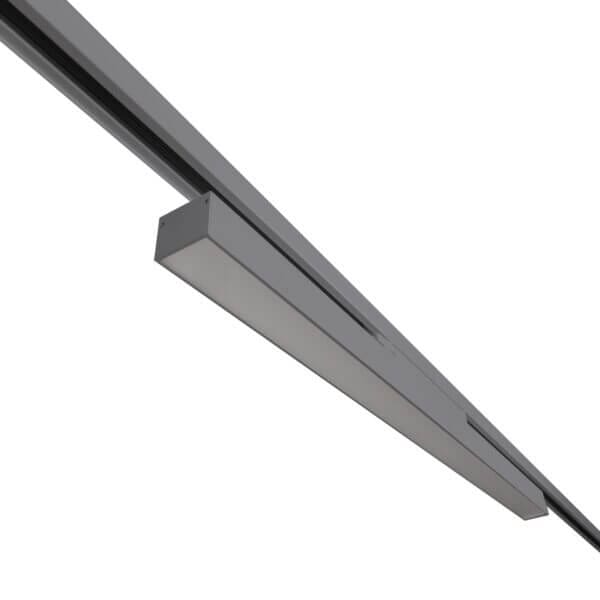 Grey version of the Irmin TR HE Opal liniar track luminaire by Light4U.