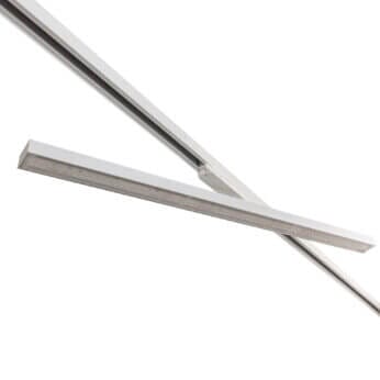 White version of the Irmin TR HE liniar track luminaire by Light4U (rotated).