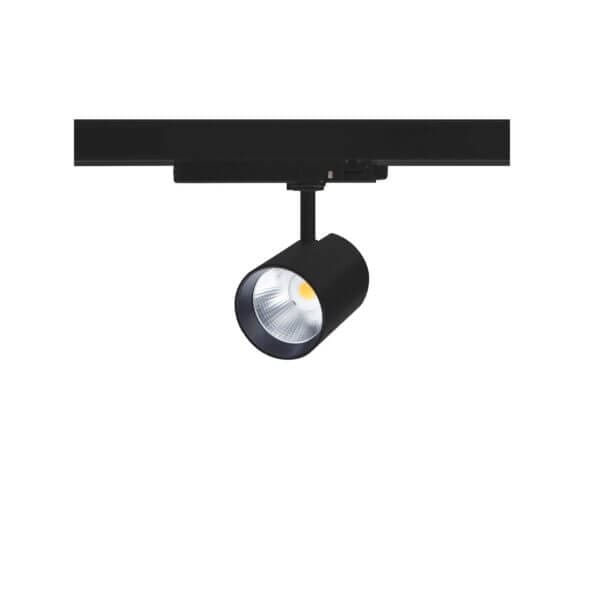 Black version of the Lival GA-017 Bing Special track luminaire by Light4U.