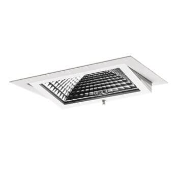 White version of the Nanna L BI built-in luminaire by Light4U.