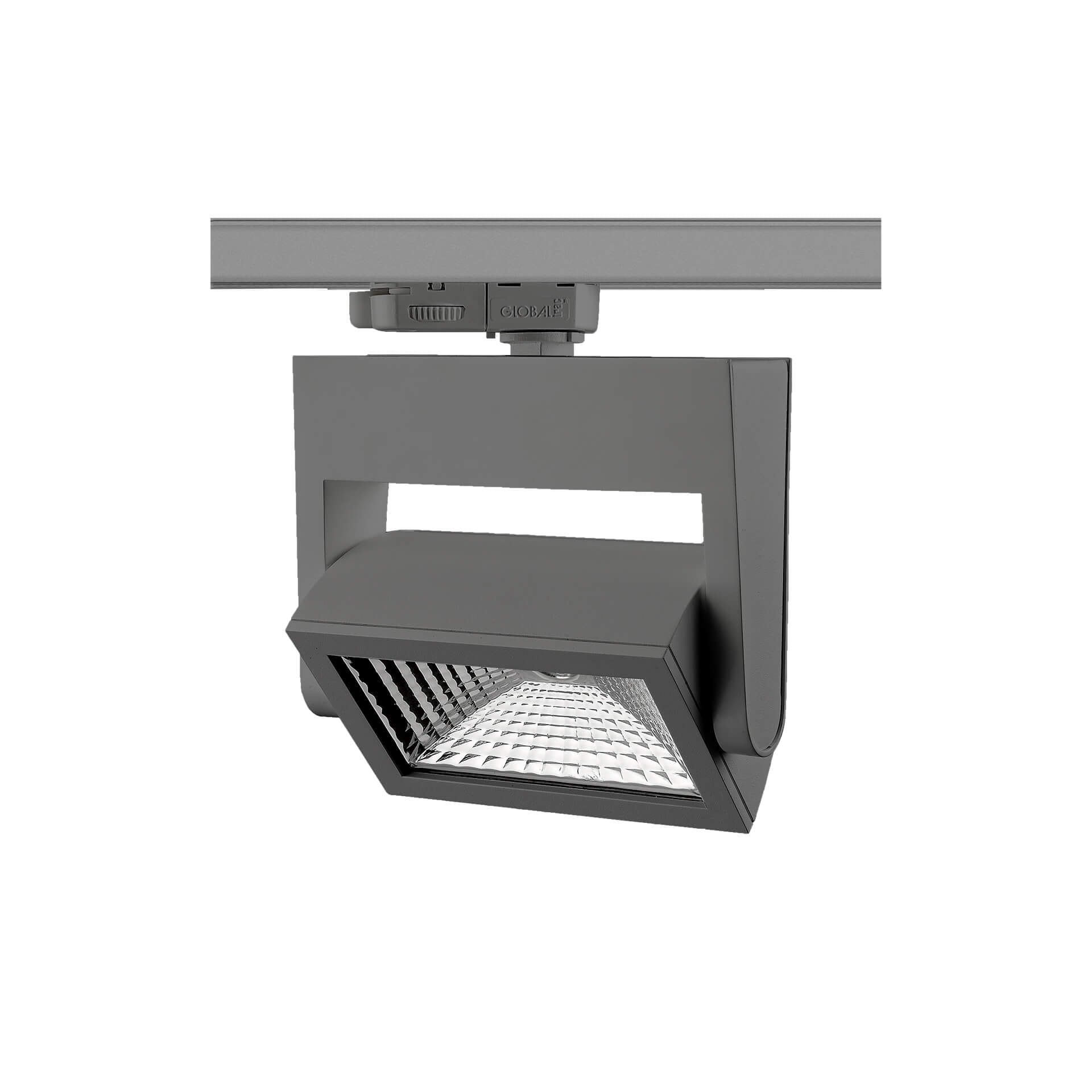 Grey version of the Nanna L TR track luminaire by Light4U.