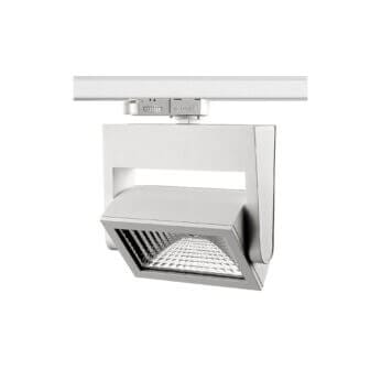 White version of the Nanna L TR track luminaire by Light4U.