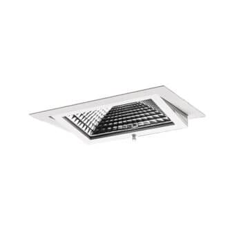 White version of the Nanna S BI built-in luminaire by Light4U.