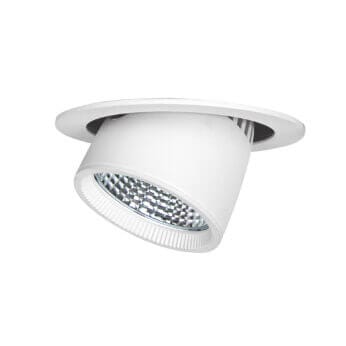 White version of the Nimrod recessed luminaire by Light4U.