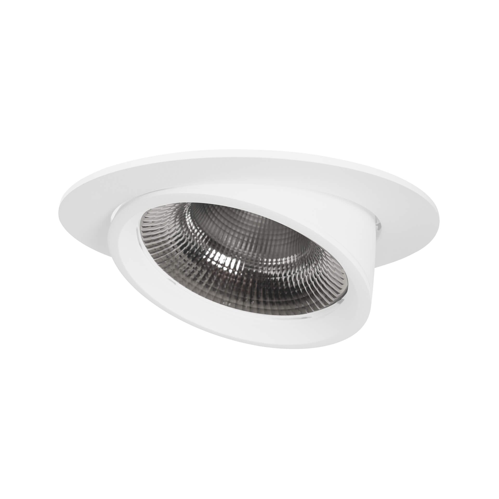White version of the Sana L HE recessed luminaire by Light4U.