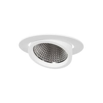 White version of the Sana M HE recessed luminaire by Light4U.