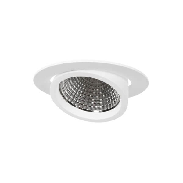 White version of the Sana M HE recessed luminaire by Light4U.