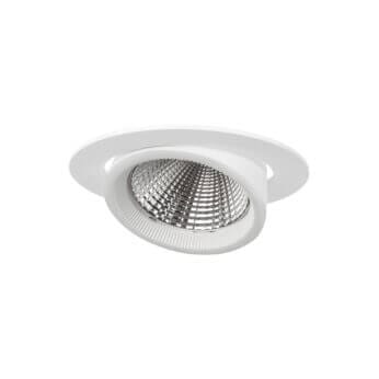 White version of the Sana M recessed luminaire by Light4U.