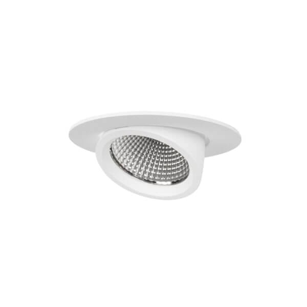 White version of the Sana S HE recessed luminaire by Light4U.